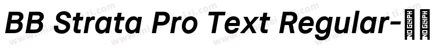 BB Strata Pro Text Regular字体转换